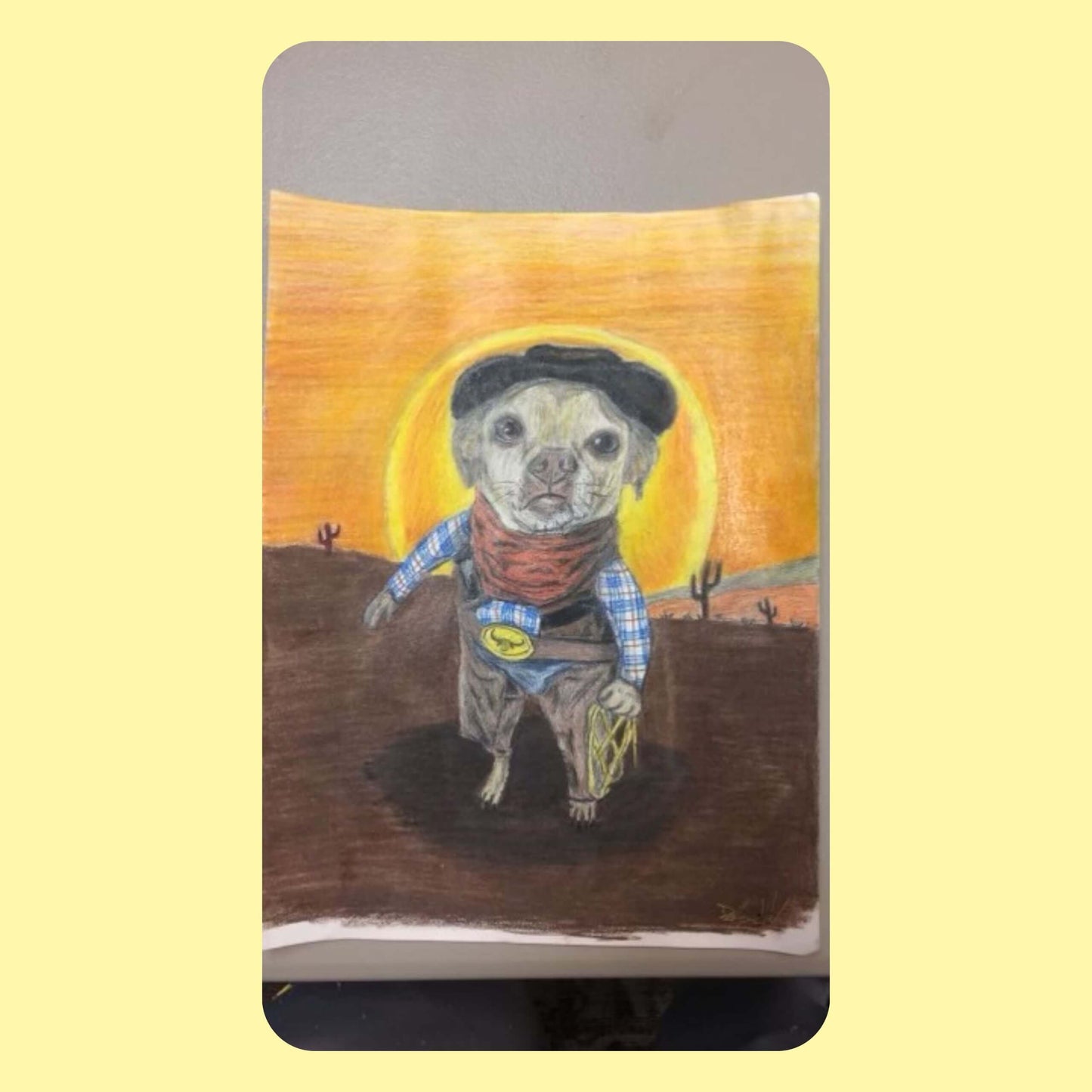 Custom Colored Pencil Artwork