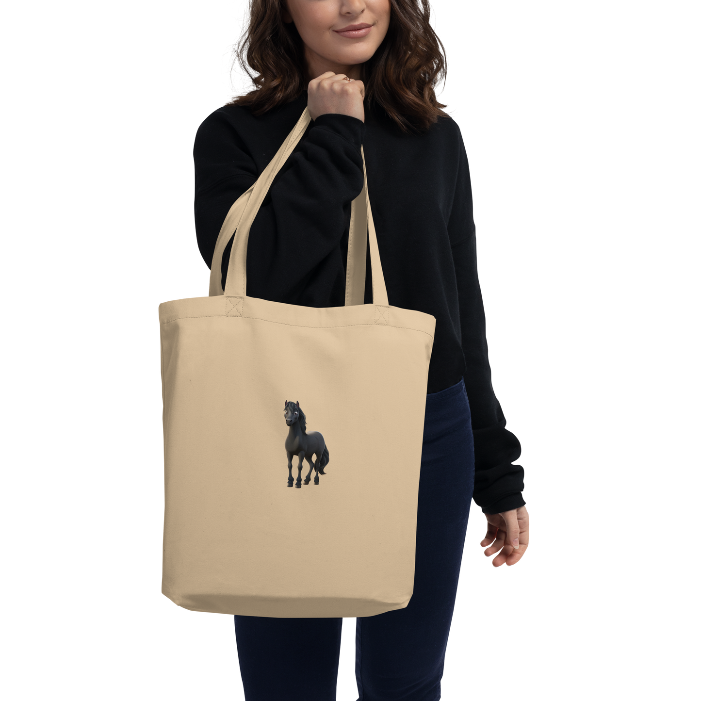 Custom Pet Eco Tote Bag for a horse named Bella