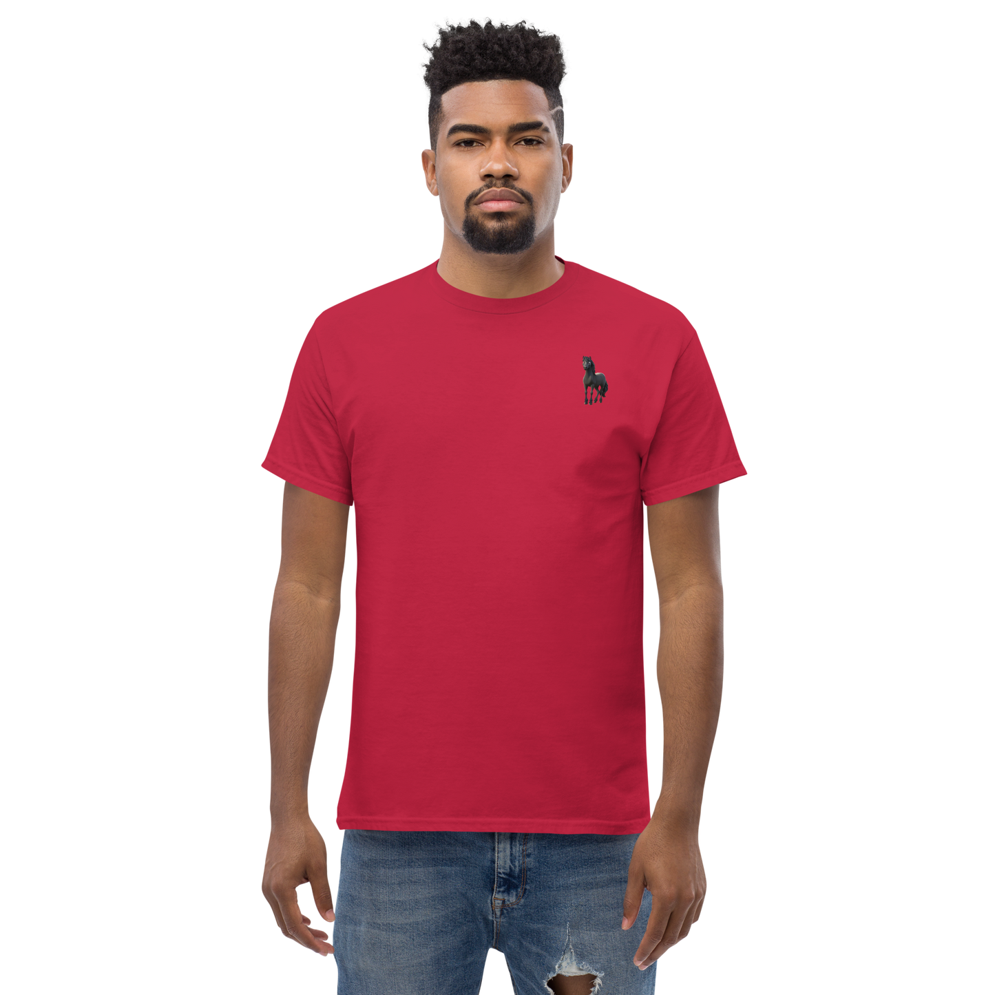 cardinal Custom Pet Men’s Classic Tee for a horse named Bella