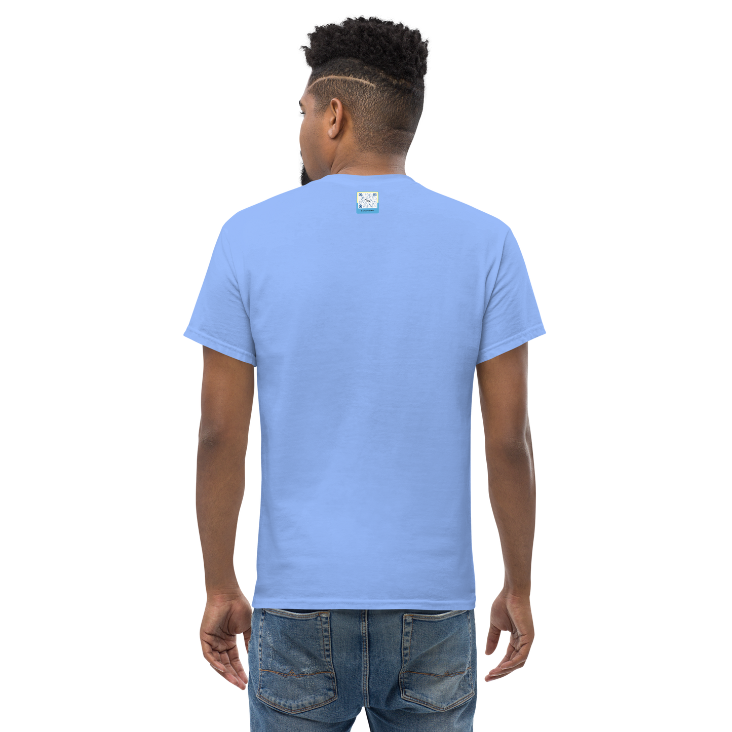 carolina blue Custom Pet Men’s Classic Tee for a horse named Bella