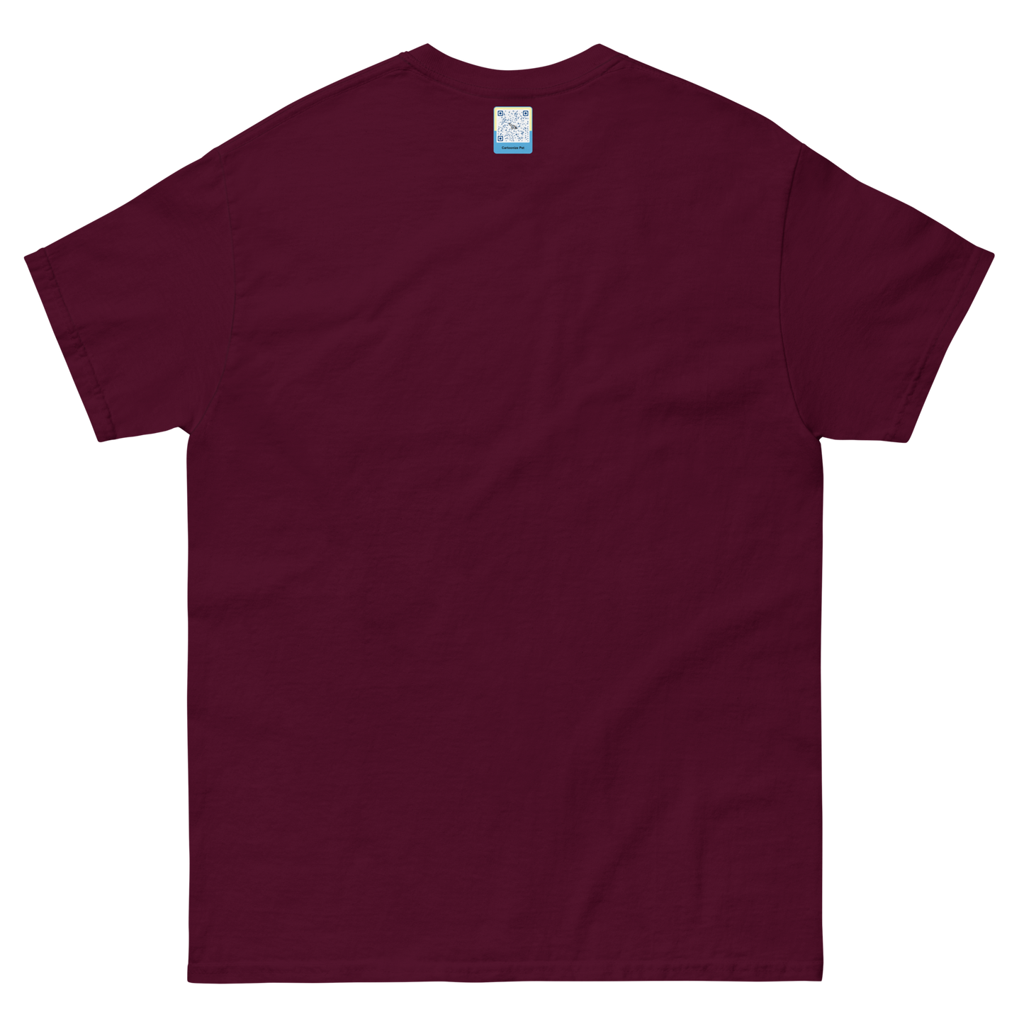 maroon Custom Pet Men’s Classic Tee for a dog named Bella
