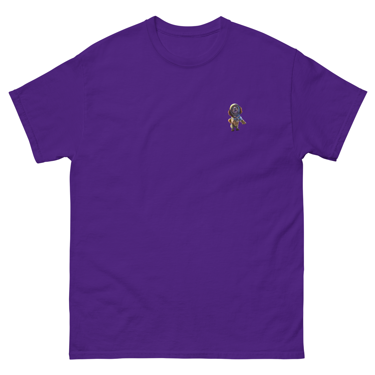 purple Custom Pet Men’s Classic Tee for a dog named Bella