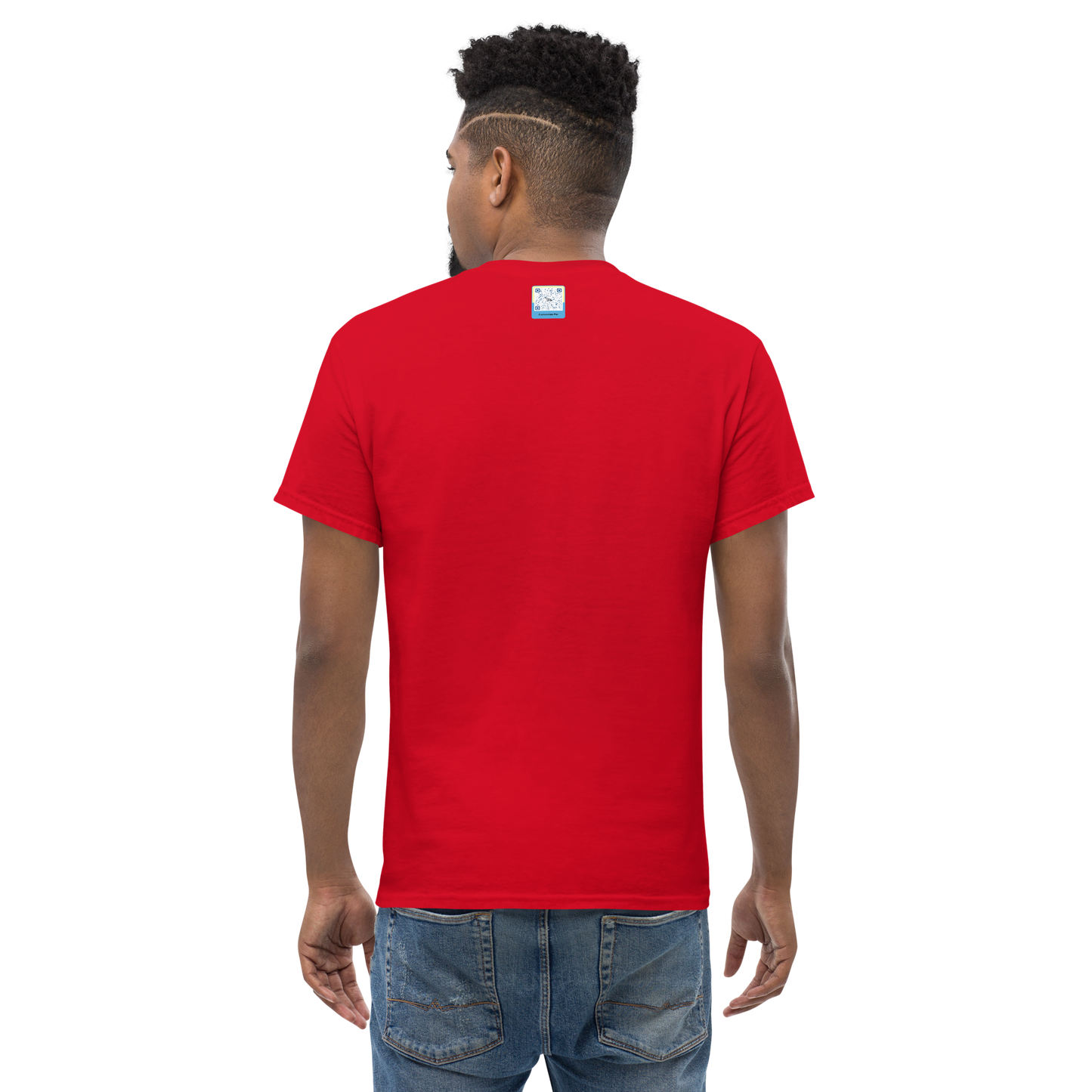 red Custom Pet Men’s Classic Tee for a horse named Bella