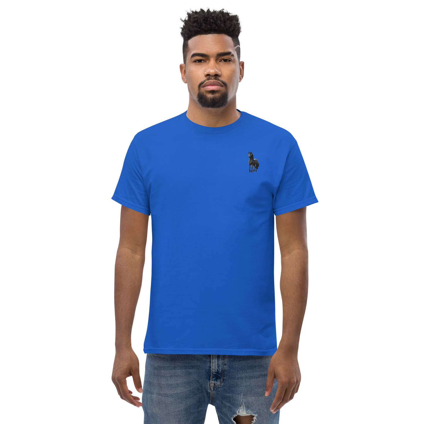 royal Custom Pet Men’s Classic Tee for a horse named Bella