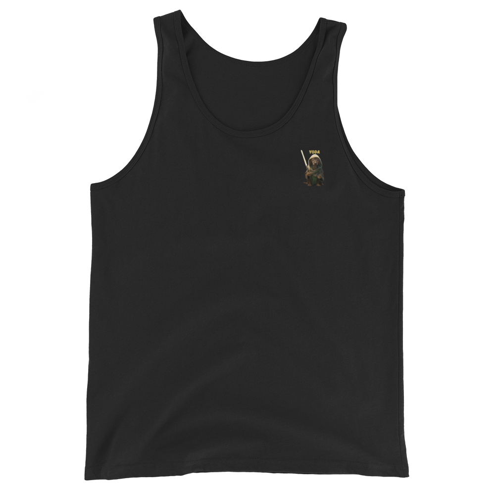 black Custom Pet Men’s Tank Top for a dog named Yoda