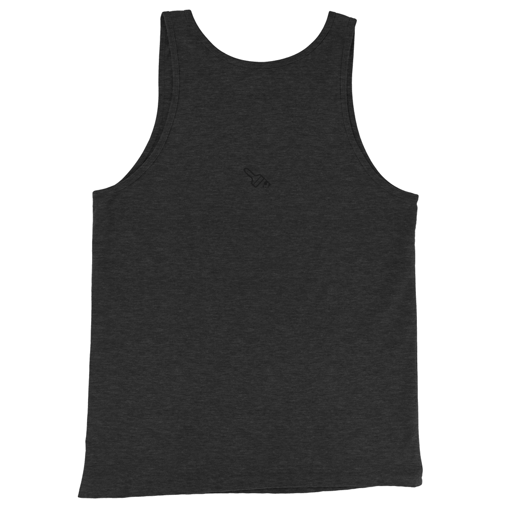 charcoal black Custom Pet Men’s Tank Top for a dog named Yoda