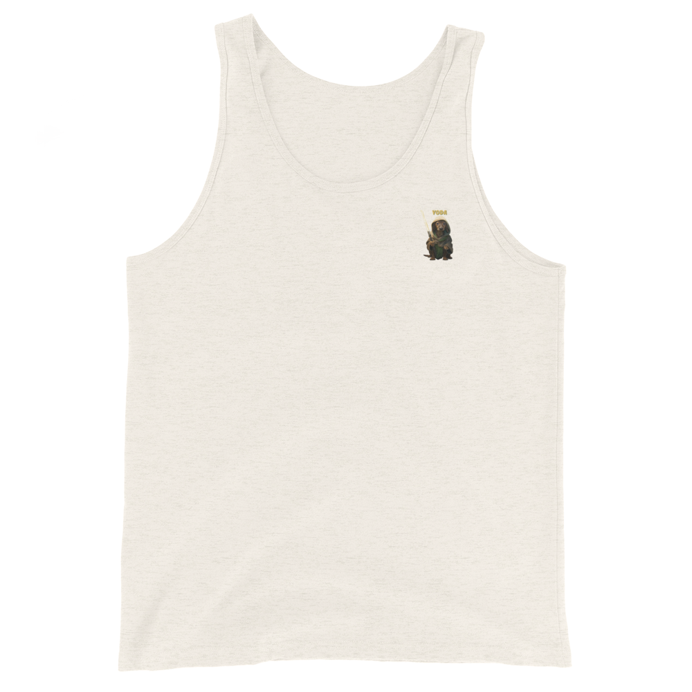 white Custom Pet Men’s Tank Top for a dog named Yoda