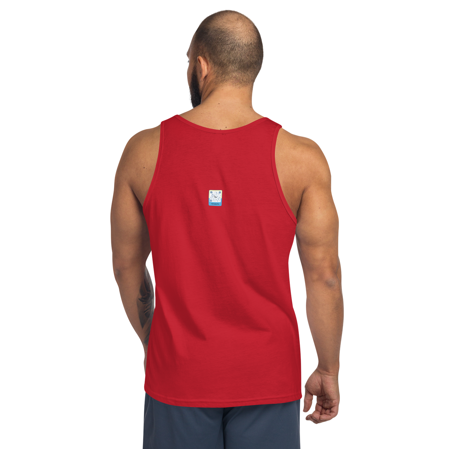red Custom Pet Men’s Tank Top for a dog named Bella