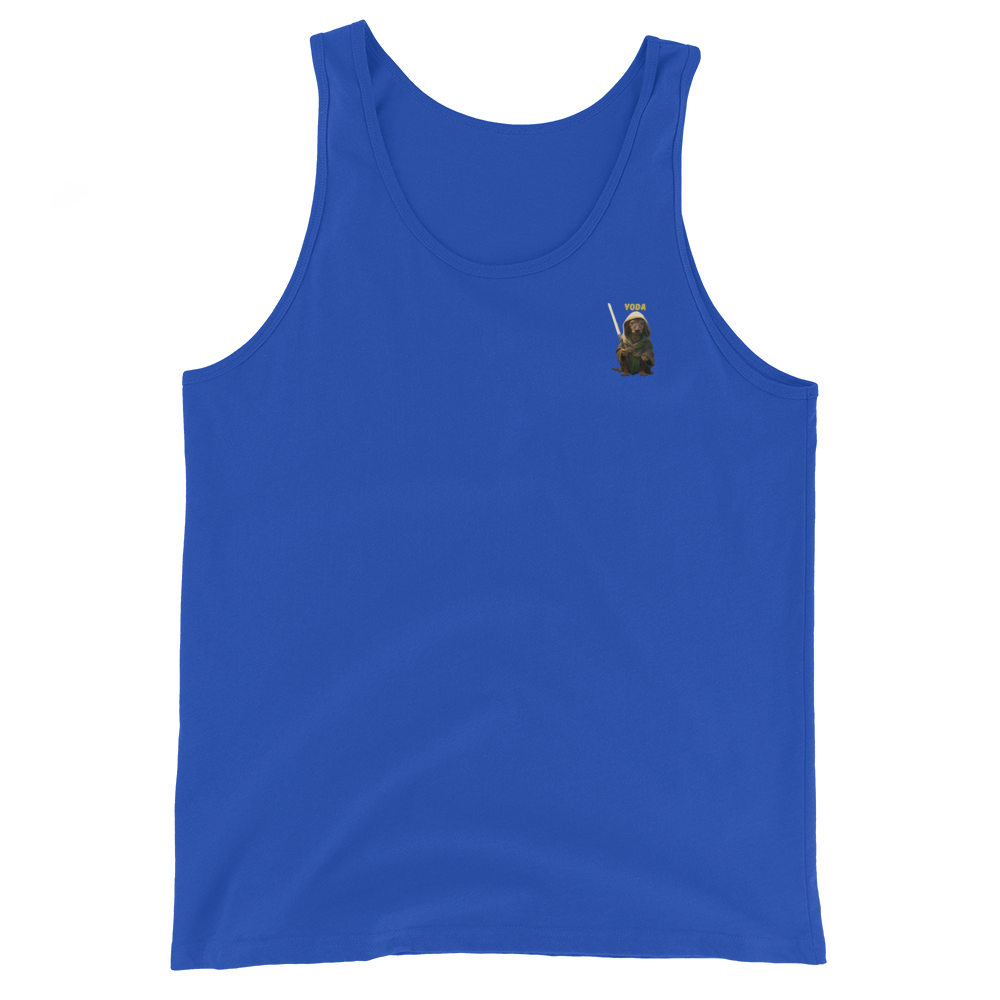 royal blue Custom Pet Men’s Tank Top for a dog named Yoda