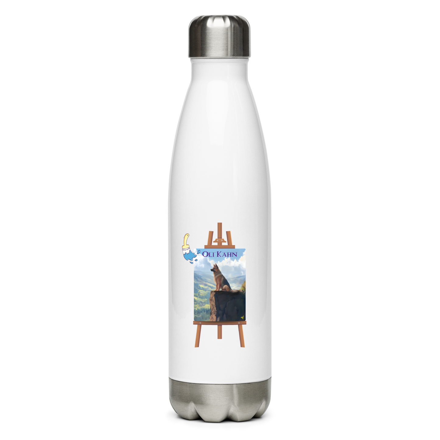 Custom Pet Stainless steel water bottle | Oli Kahn