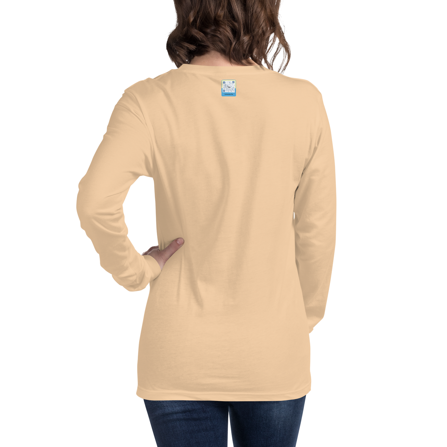 sand dune Custom Pet Unisex Long Sleeve Tee for a horse named Bella
