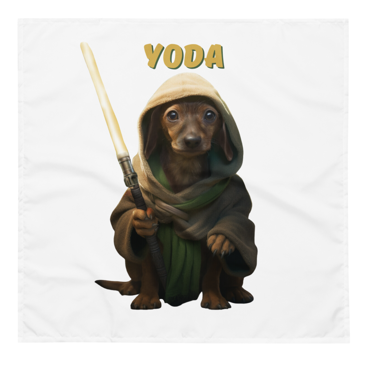 Custom Pet Bandana for a dog named Yoda