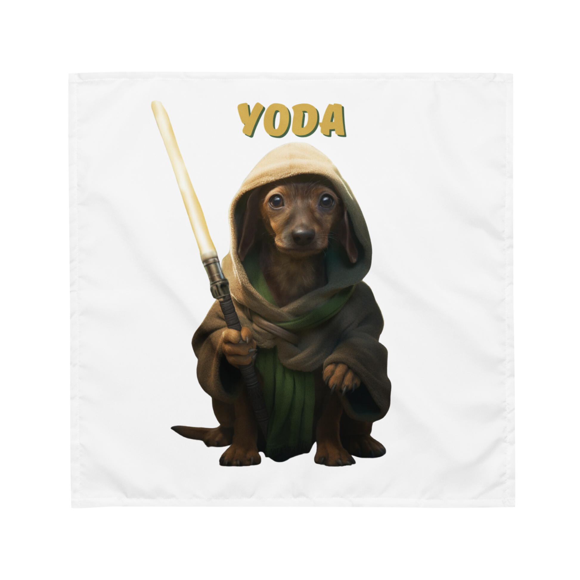 Custom Pet Bandana for a dog named Yoda