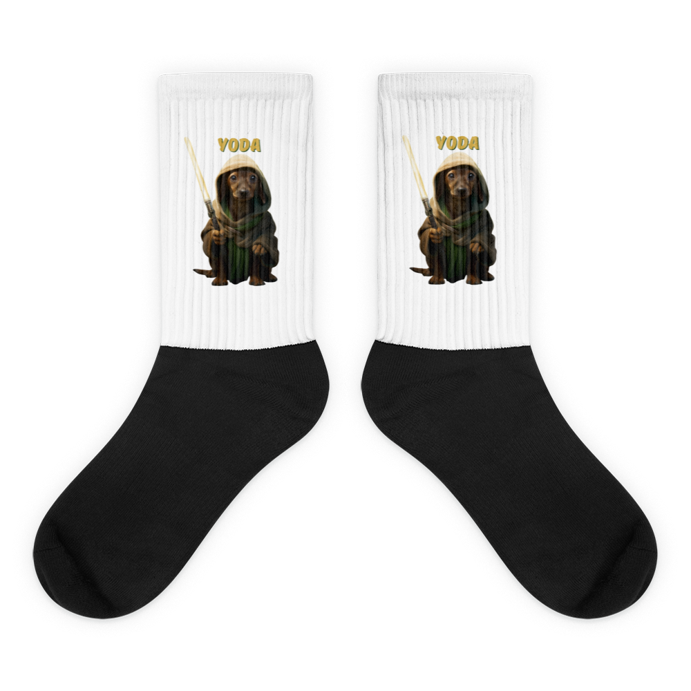 Custom Pet Socks for a dog named Yoda