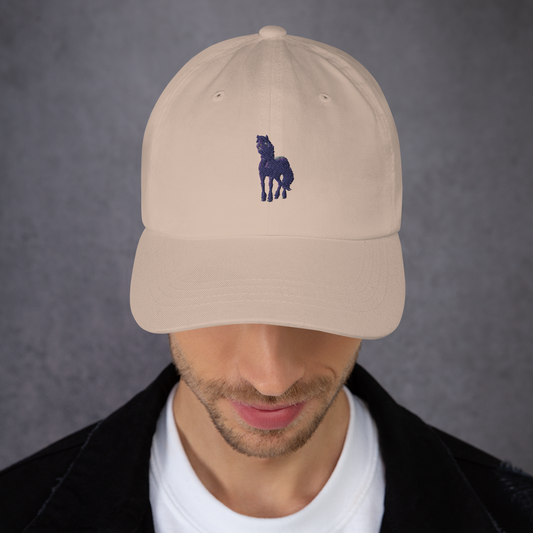 stone Custom Pet Dad Hat for a horse named Bella