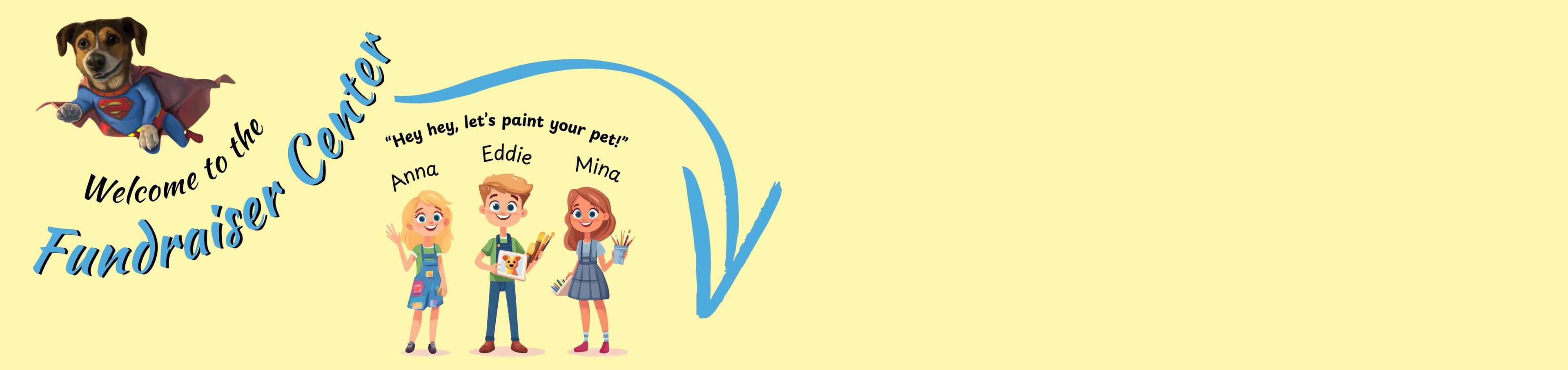 a graphic for the ani-mal's design brainstorm center where customers can  fill out a form about their pets