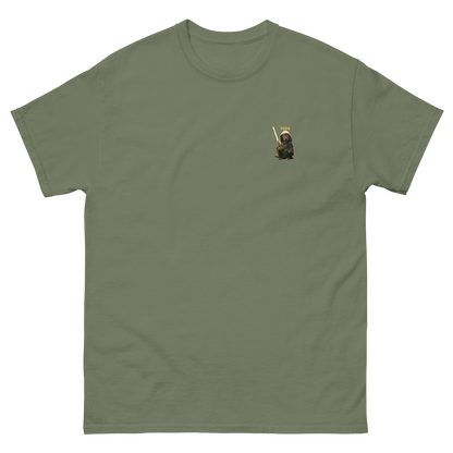 military green Custom Pet Men’s Classic Tee for a dog named Yoda