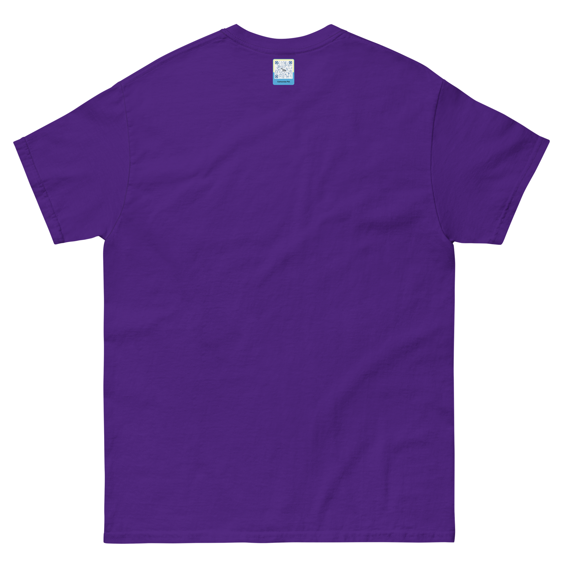 purple Custom Pet Men’s Classic Tee for a dog named Yoda