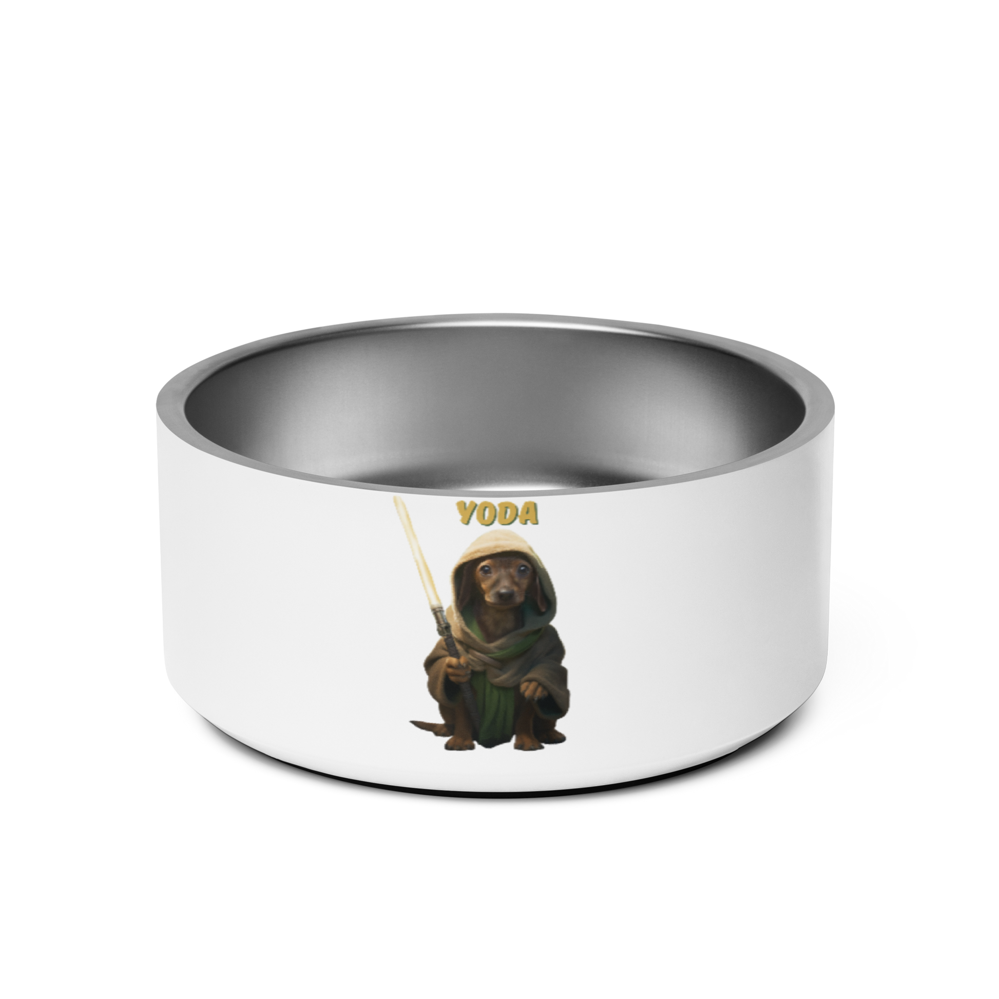 Custom Pet Bowl for a dog named Yoda