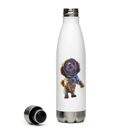 Custom Pet Stainless Steel Water Bottle for a dog named Bella