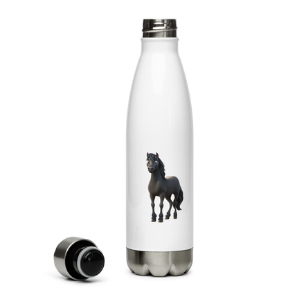 Custom Pet Stainless Steel Water Bottle for a horse named Bella