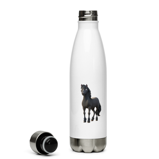 Custom Pet Stainless Steel Water Bottle for a horse named Bella