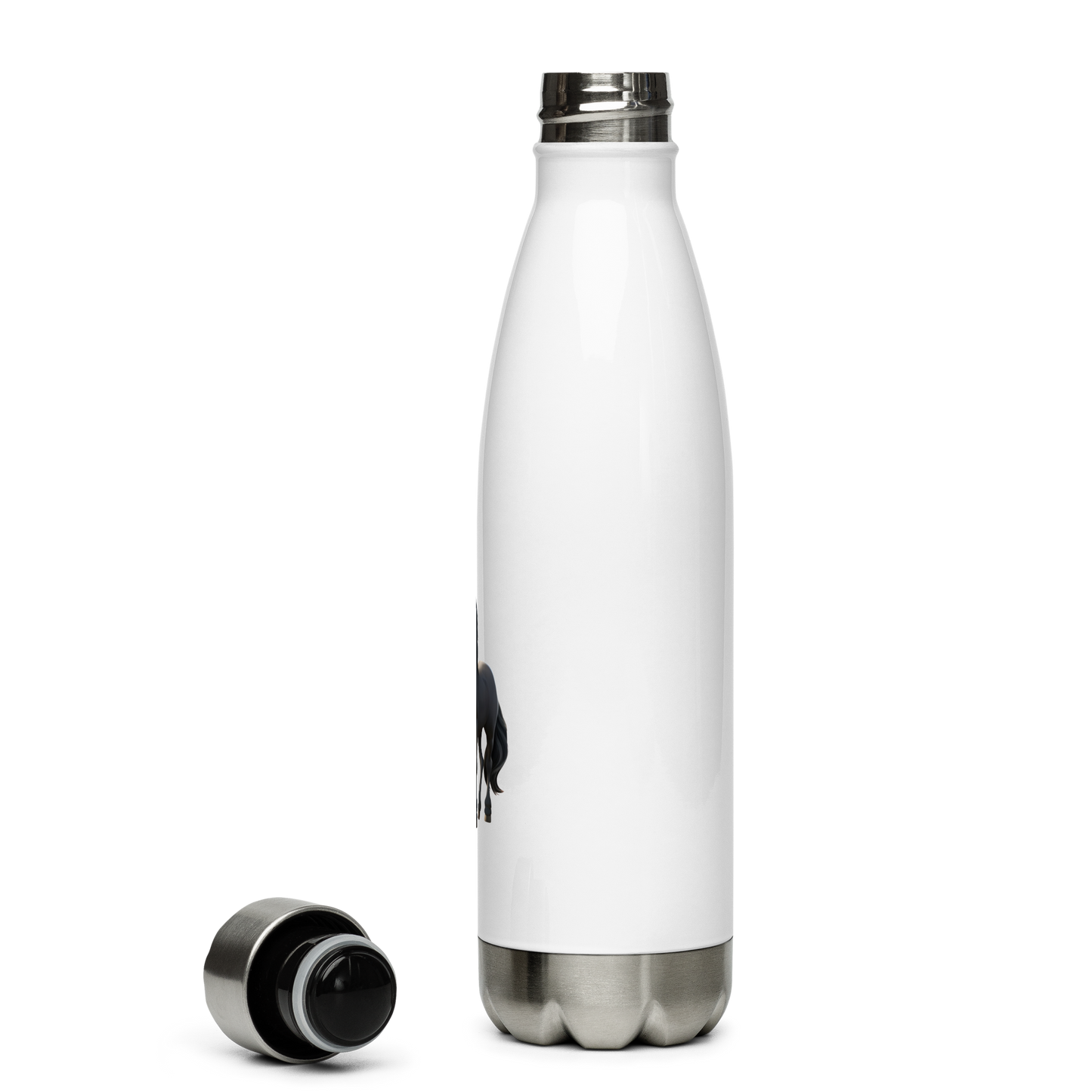 Custom Pet Stainless Steel Water Bottle for a horse named Bella