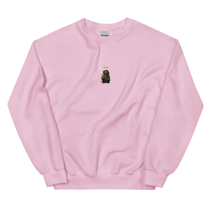 light pink Custom Pet Unisex Sweatshirt for a dog named Yoda