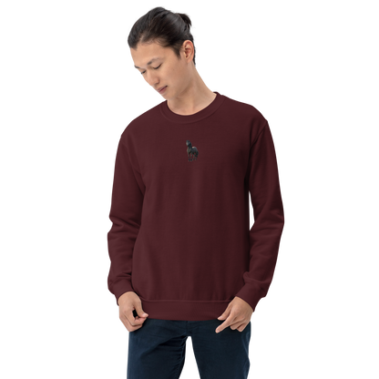 maroon Custom Pet Unisex Sweatshirt for a horse named Bella