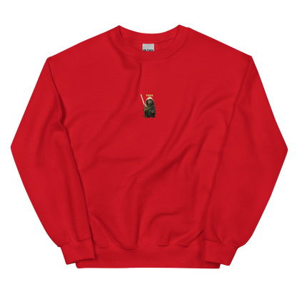 red Custom Pet Unisex Sweatshirt for a dog named Yoda