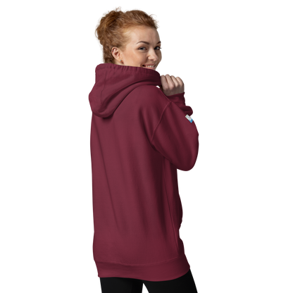 maroon Custom Pet Unisex Hoodie for a horse named Bella