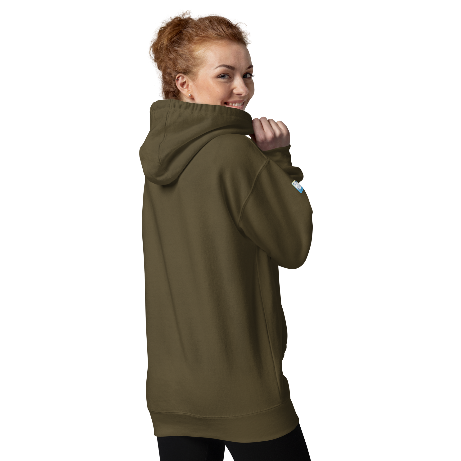 military green Custom Pet Unisex Hoodie for a horse named Bella