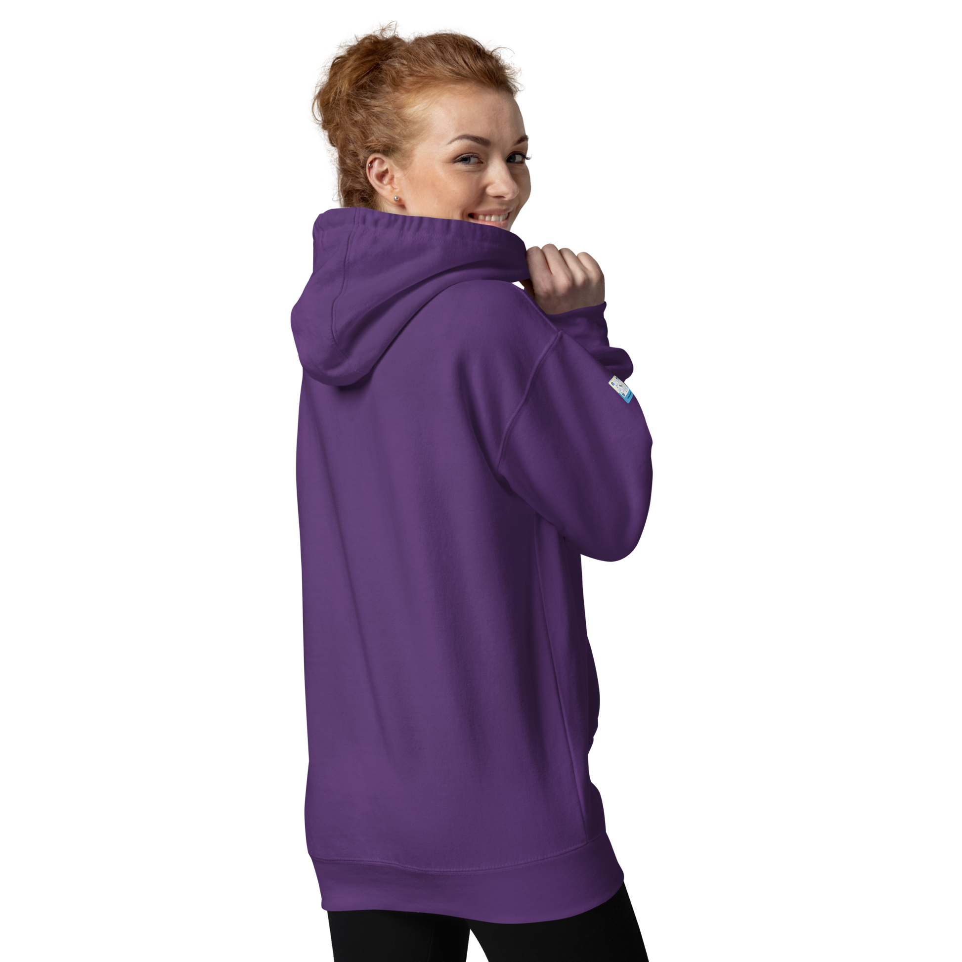 purple Custom Pet Unisex Hoodie for a horse named Bella