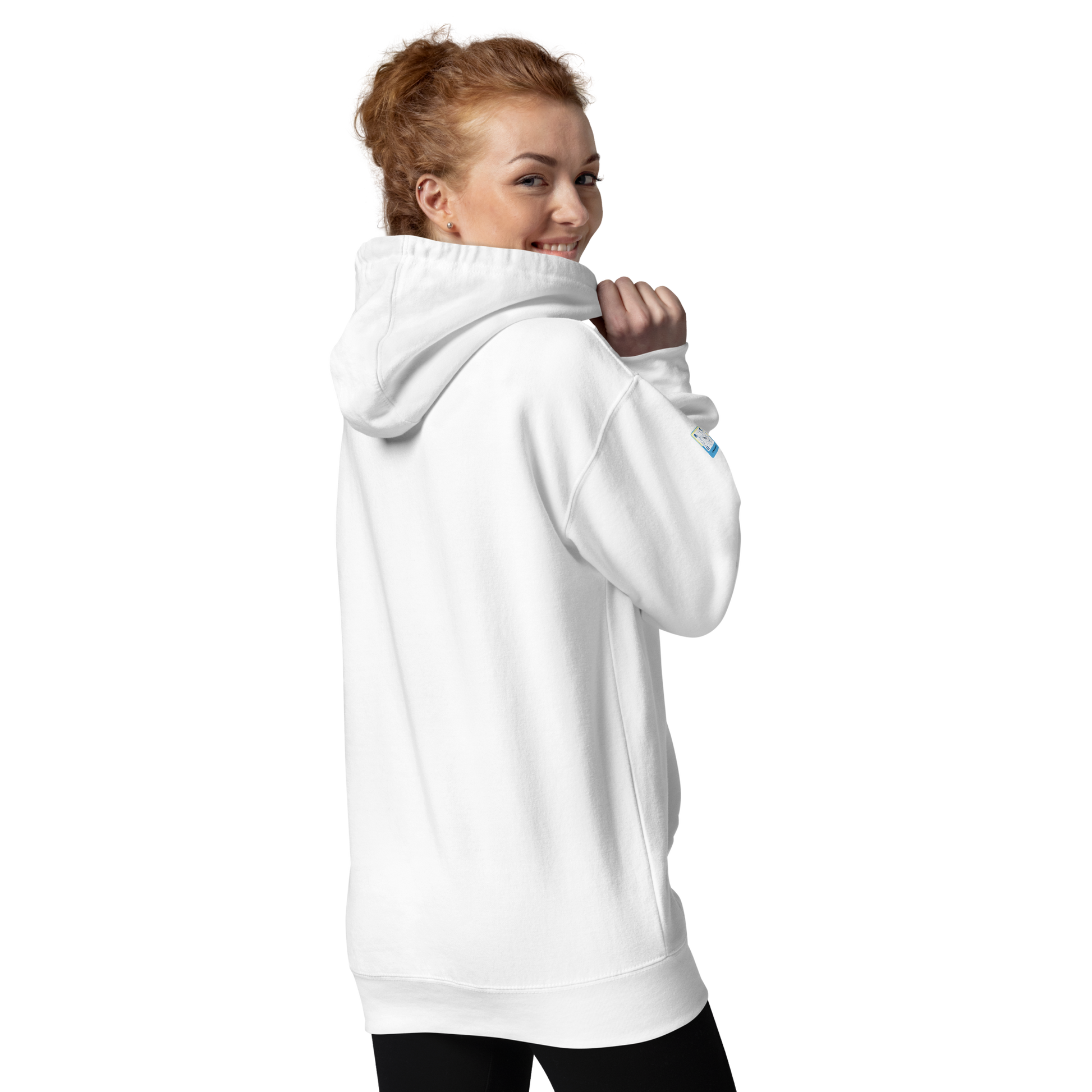 white Custom Pet Unisex Hoodie for a horse named Bella