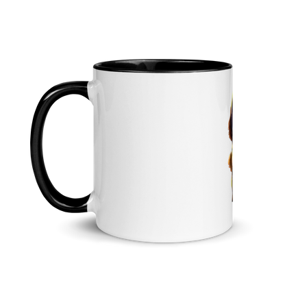 white and black Custom Pet Coffee Mug for a dog named Bella