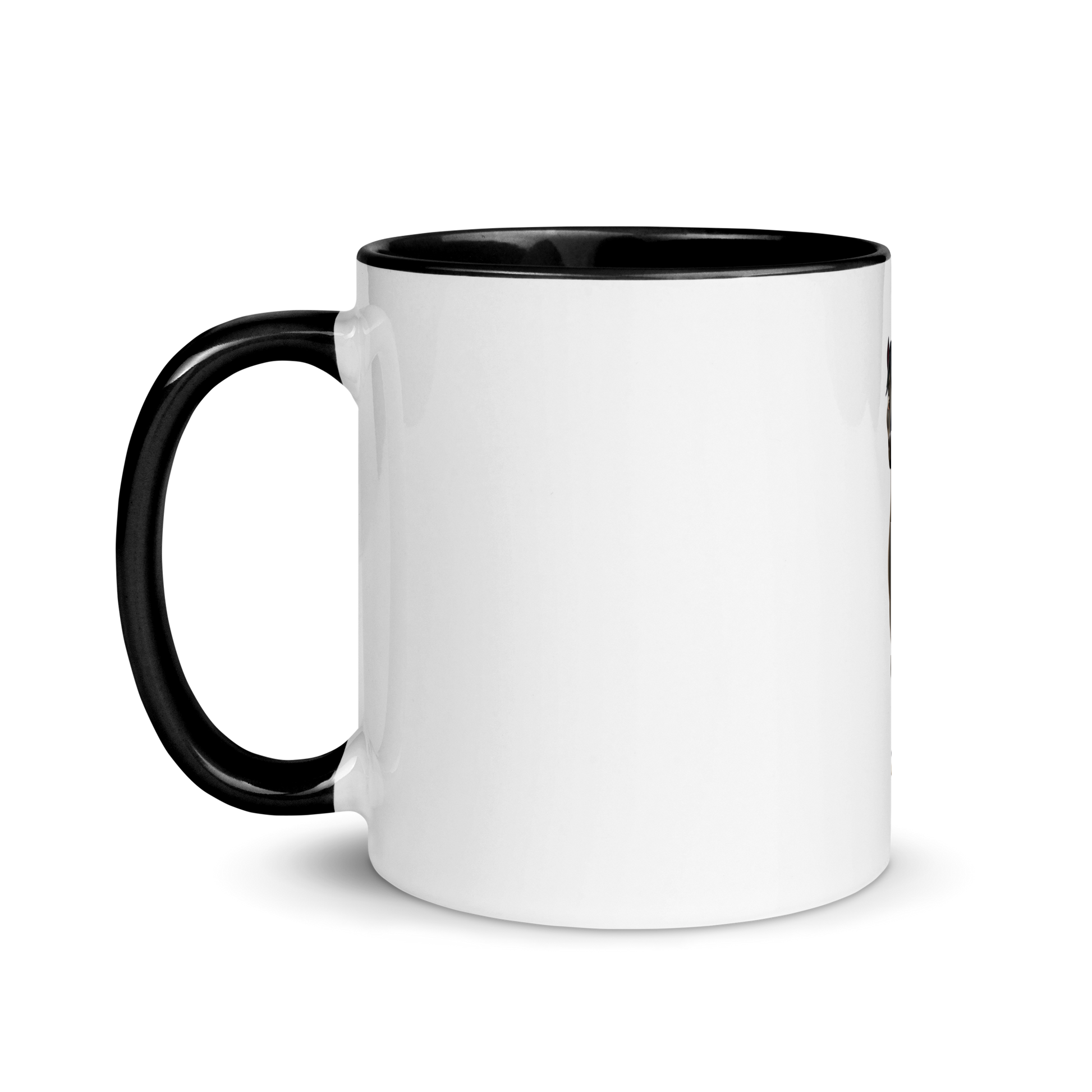 white and black Custom Pet Coffee Mug for a horse named Bella