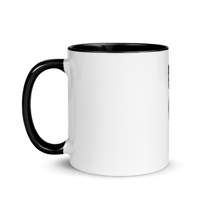 white and black Custom Pet Coffee Mug for a horse named Bella