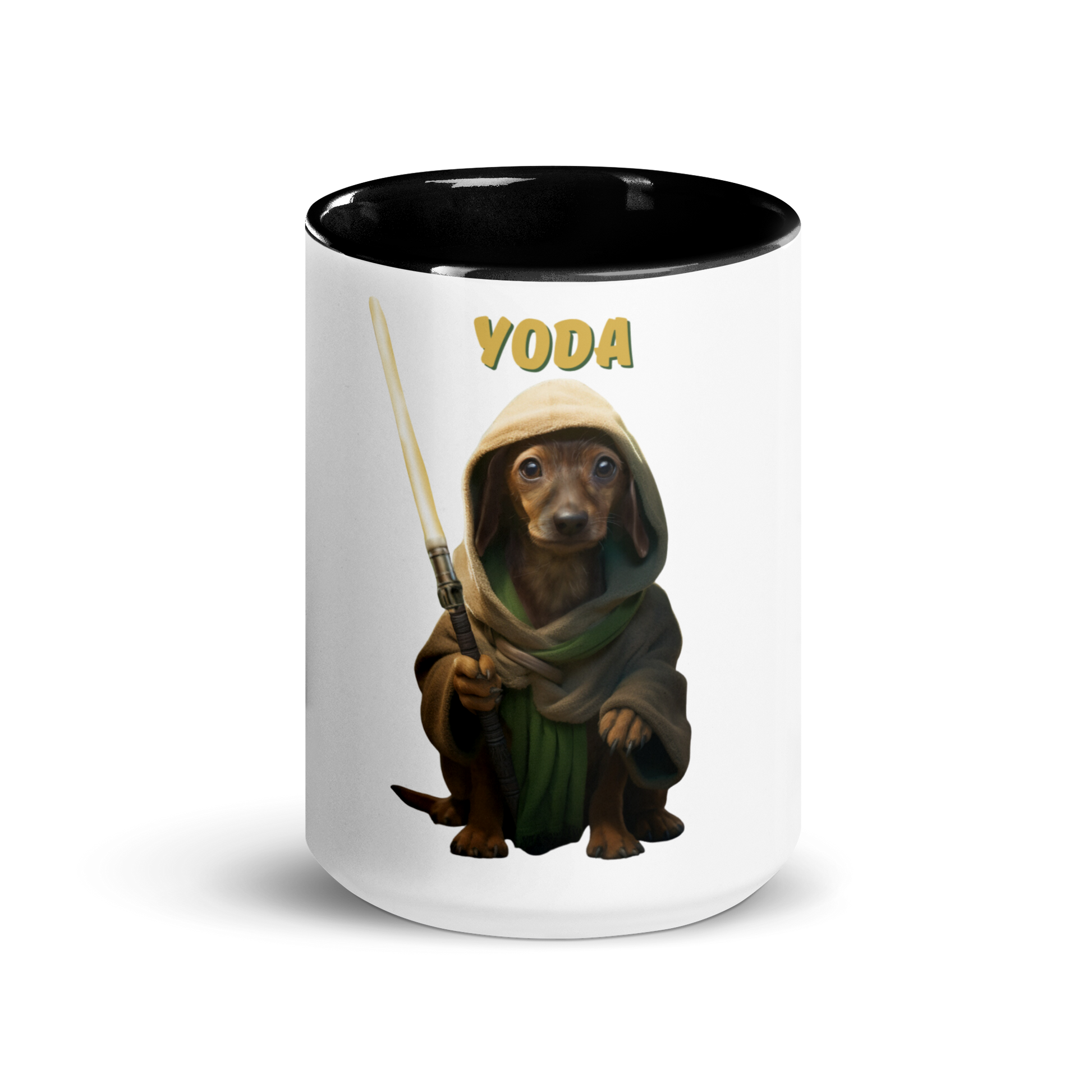 Custom Pet Coffee Mug for a dog named Yoda