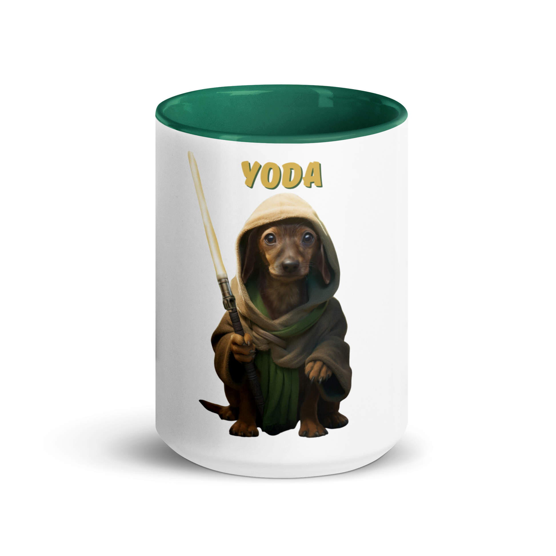 Custom Pet Coffee Mug for a dog named Yoda