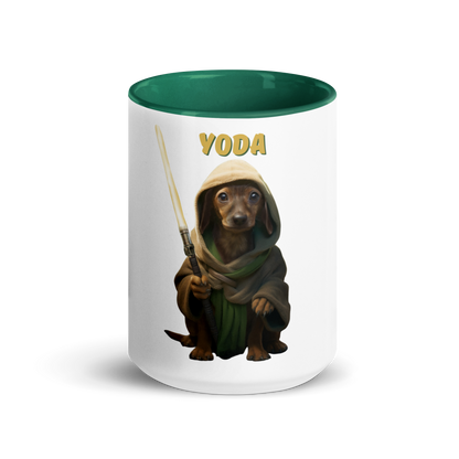 Custom Pet Coffee Mug for a dog named Yoda