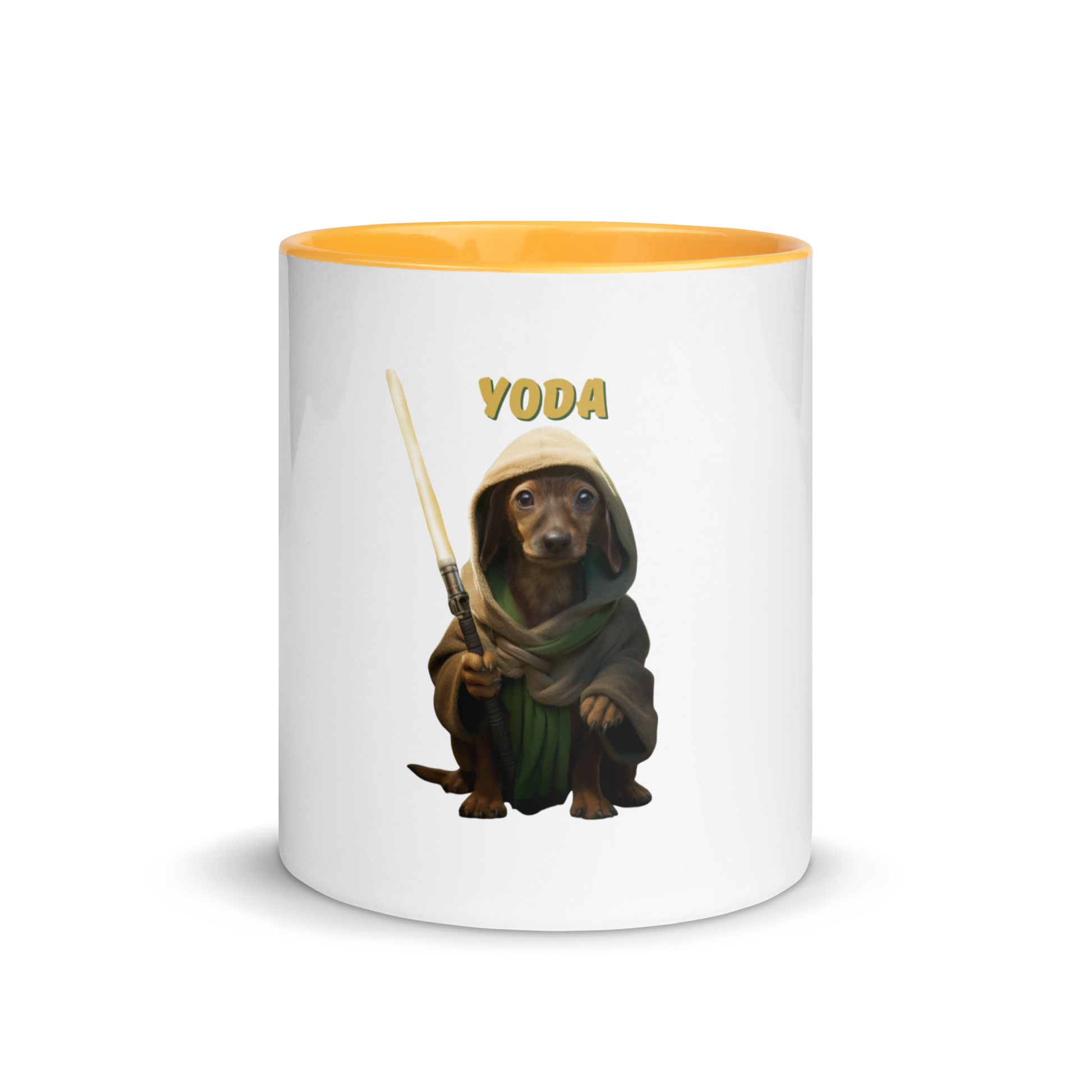 Custom Pet Coffee Mug for a dog named Yoda