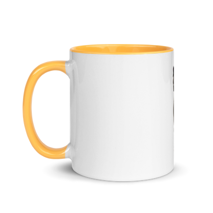 white and golden yellow Custom Pet Coffee Mug for a horse named Bella