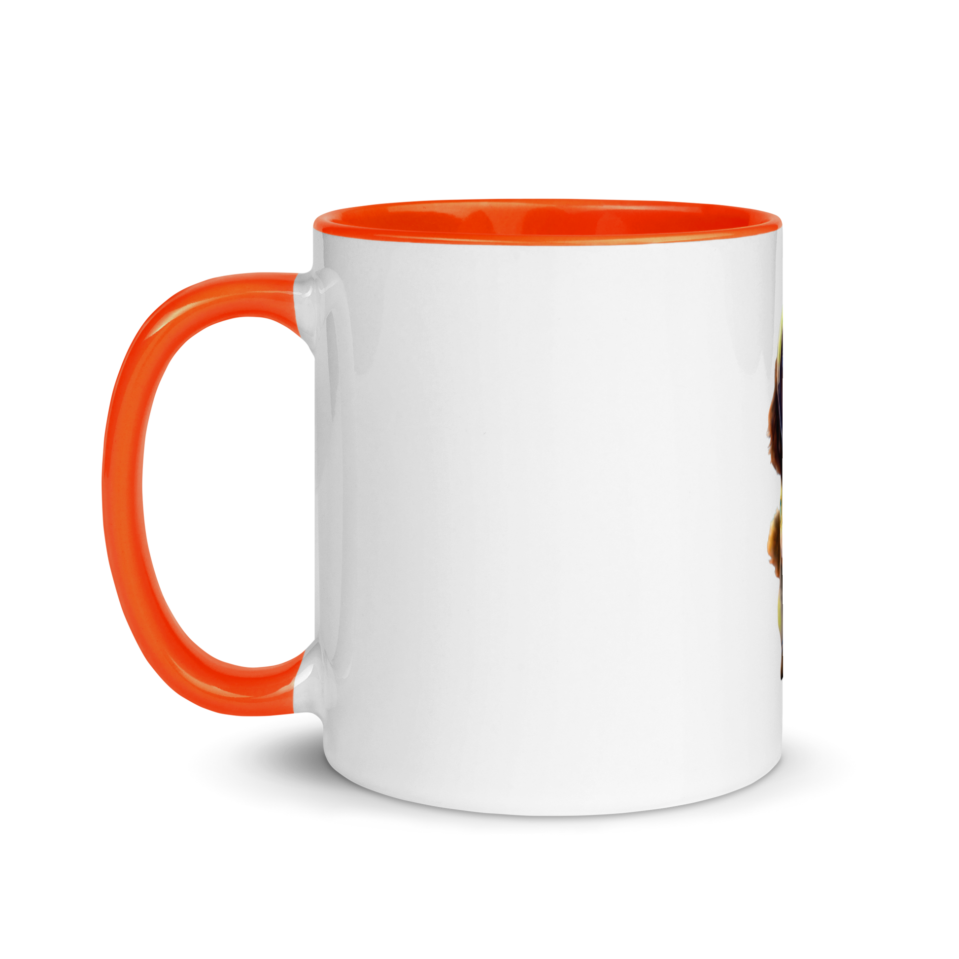 white and orange Custom Pet Coffee Mug for a dog named Bella