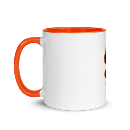 white and orange Custom Pet Coffee Mug for a dog named Bella