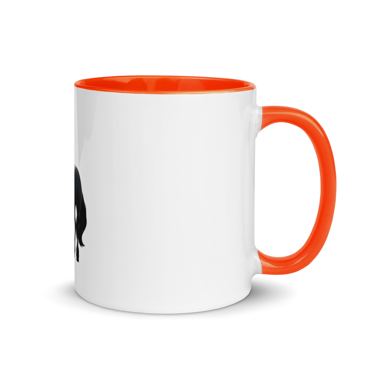 white and orange Custom Pet Coffee Mug for a horse named Bella