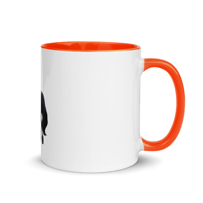 white and orange Custom Pet Coffee Mug for a horse named Bella