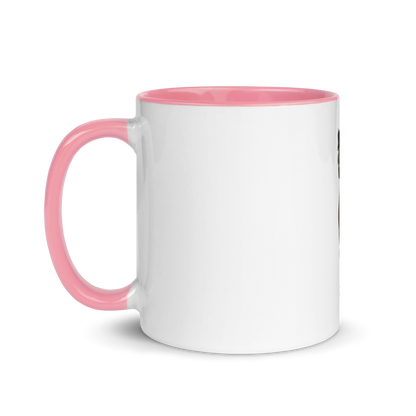 white and pink Custom Pet Coffee Mug for a horse named Bella