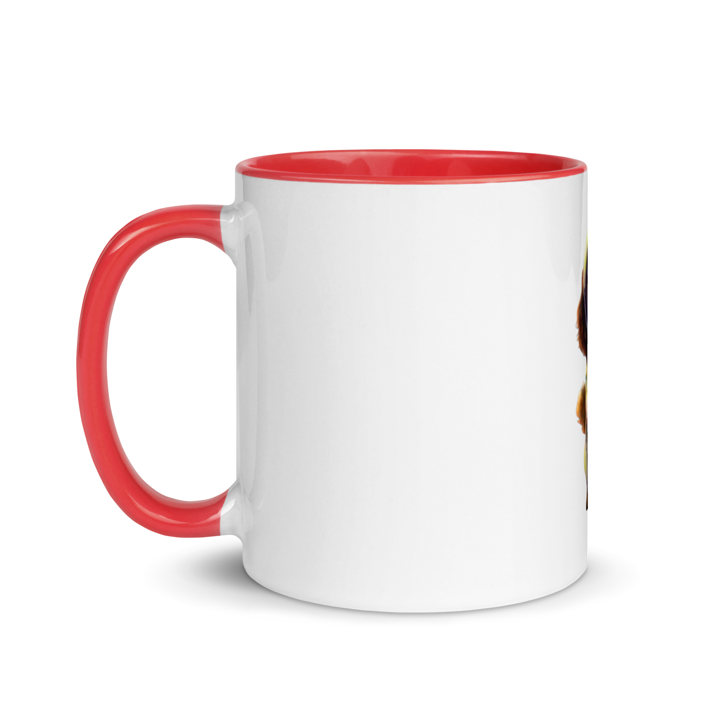 white and red Custom Pet Coffee Mug for a dog named Bella