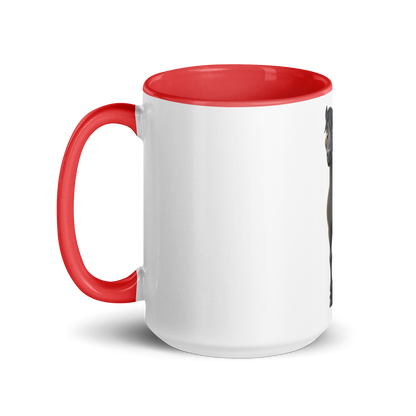 white and red Custom Pet Coffee Mug for a horse named Bella