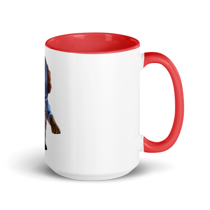 white and red Custom Pet Coffee Mug for a dog named Bella